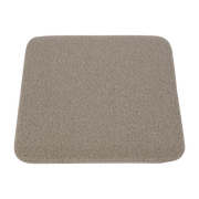 Coussin de siège pour tabouret taupe bouclé 27,5x32x2,5cm Curva - AYTM