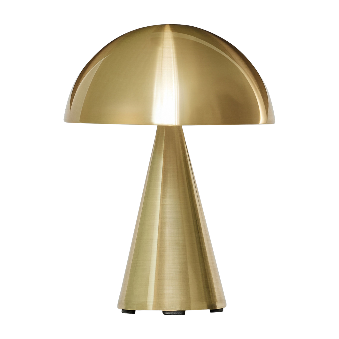 Lampe sans fil en fer finition laiton 15x20cm Mush - Hübsch