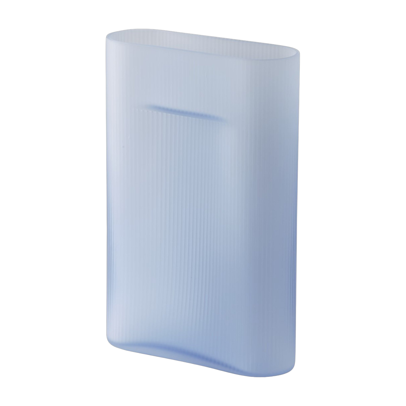 vase Ridge vetro soffiato blu 35cm - Muuto