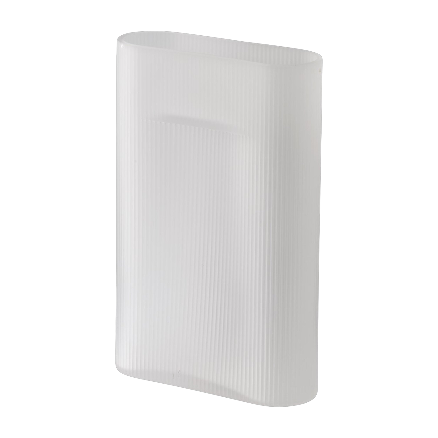Vase Ridge vetro soffiato bianco 35cm - Muuto