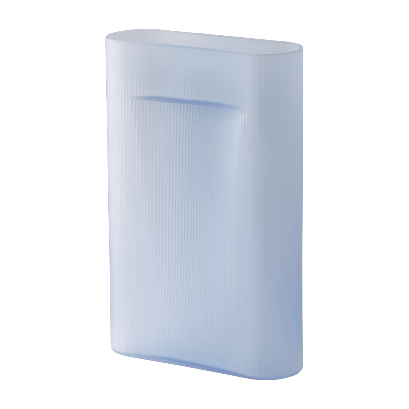 vase Ridge vetro soffiato blu 48, 5 cm - Muuto