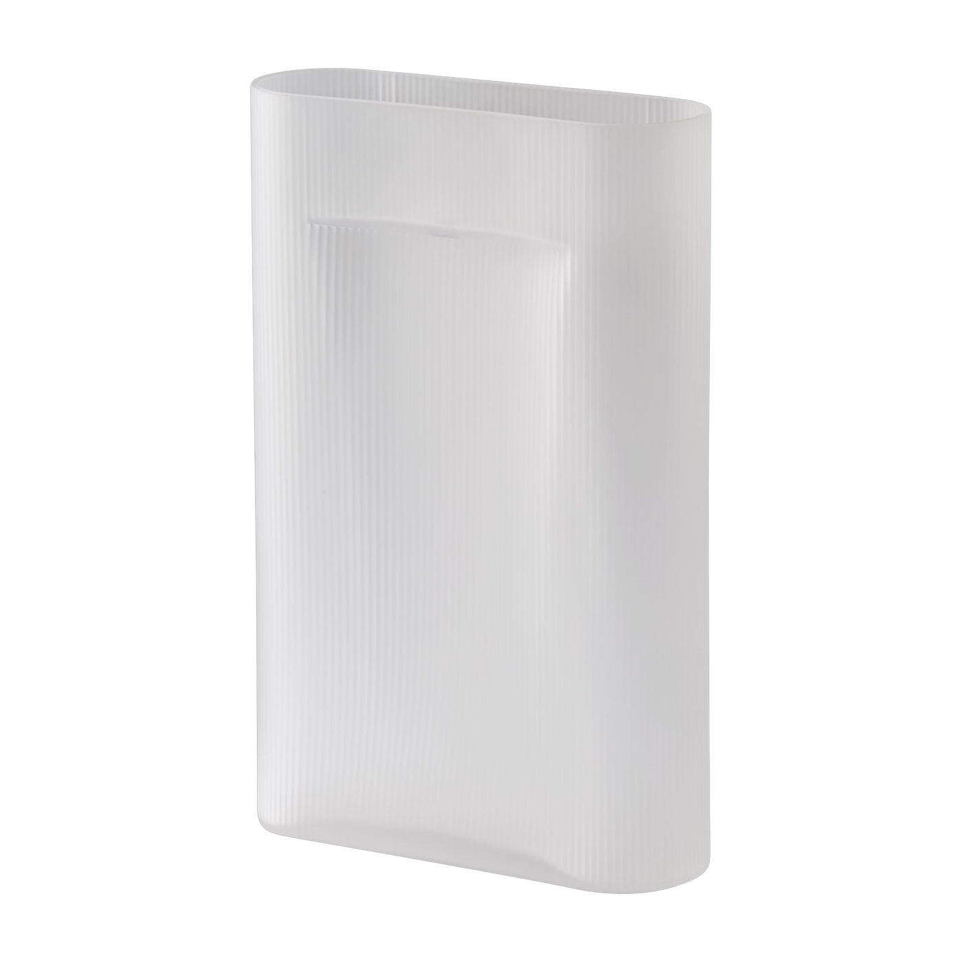 Vase Ridge vetro soffiato bianco 48, 5 cm - Muuto