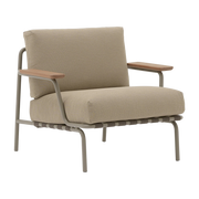 Fauteuil de jardin en acier et tissu taupe 73x86,5cm - Muuto