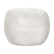 Table basse en fibre d'argile blanche 48x46X35,5cm Pebble - Pomax