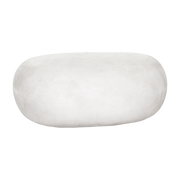 Beistelltisch aus weißer Tonfaser 68x53X28cm Pebble -. Pomax