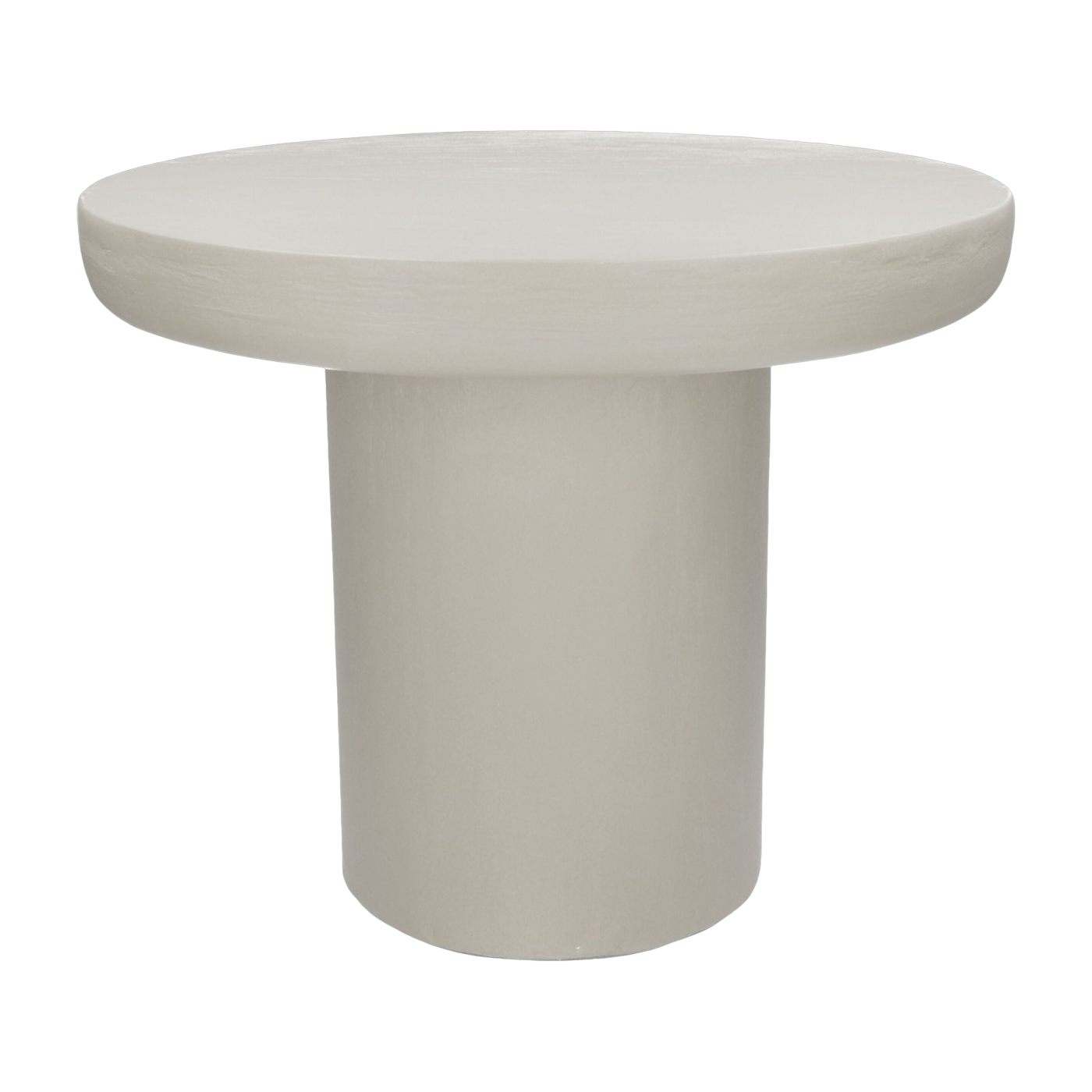 Coffee table ronde coated à la lime beige-grey 50x40cm Piastro - Pomax