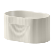 Cache-pot de fleurs off-white en argile 13cm Ridge - Muuto