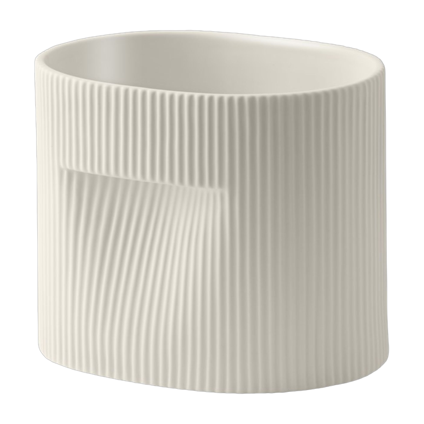 Übertopf aus Ton off-white 15cm Ridge -. Muuto