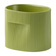 Green clay flower pot 15cm Ridge - Muuto