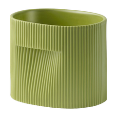 Blumentopf aus grünem Ton 15cm Ridge -. Muuto