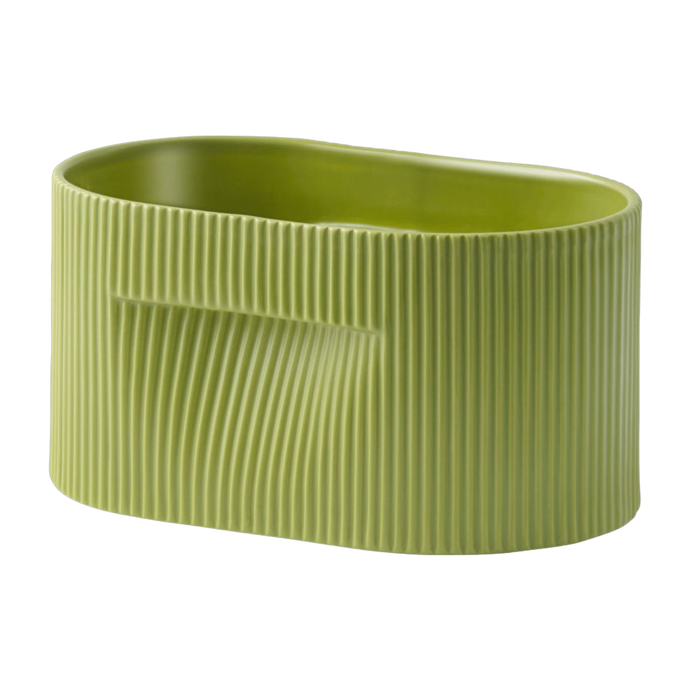 Ridge Vaso da fiori in argilla verde 13 cm - Muuto