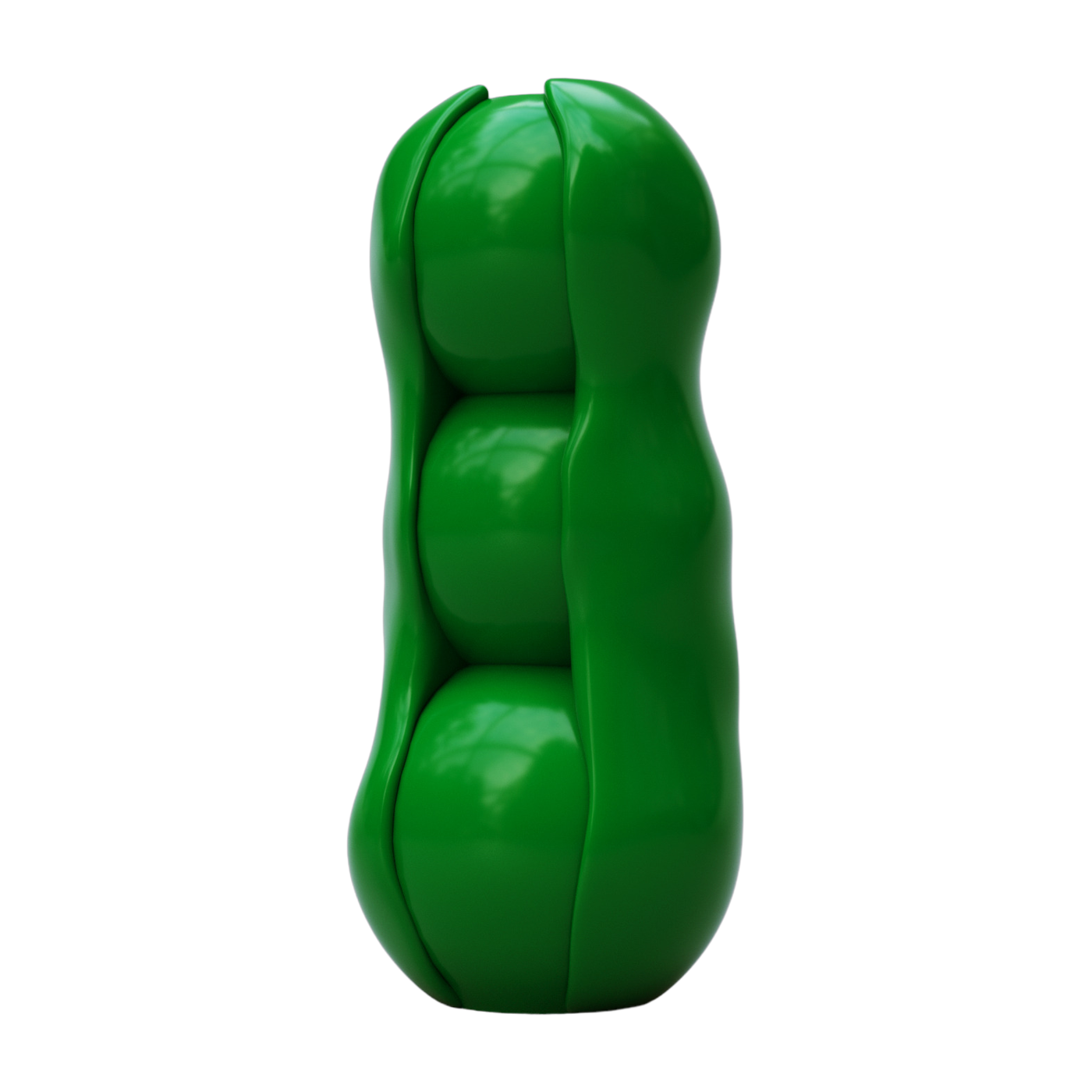 Vase en céramique vert 11x11x26cm Peas - Fluid Market