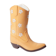 Vase en céramique botte de cowboy jaune 23cm - Doiy