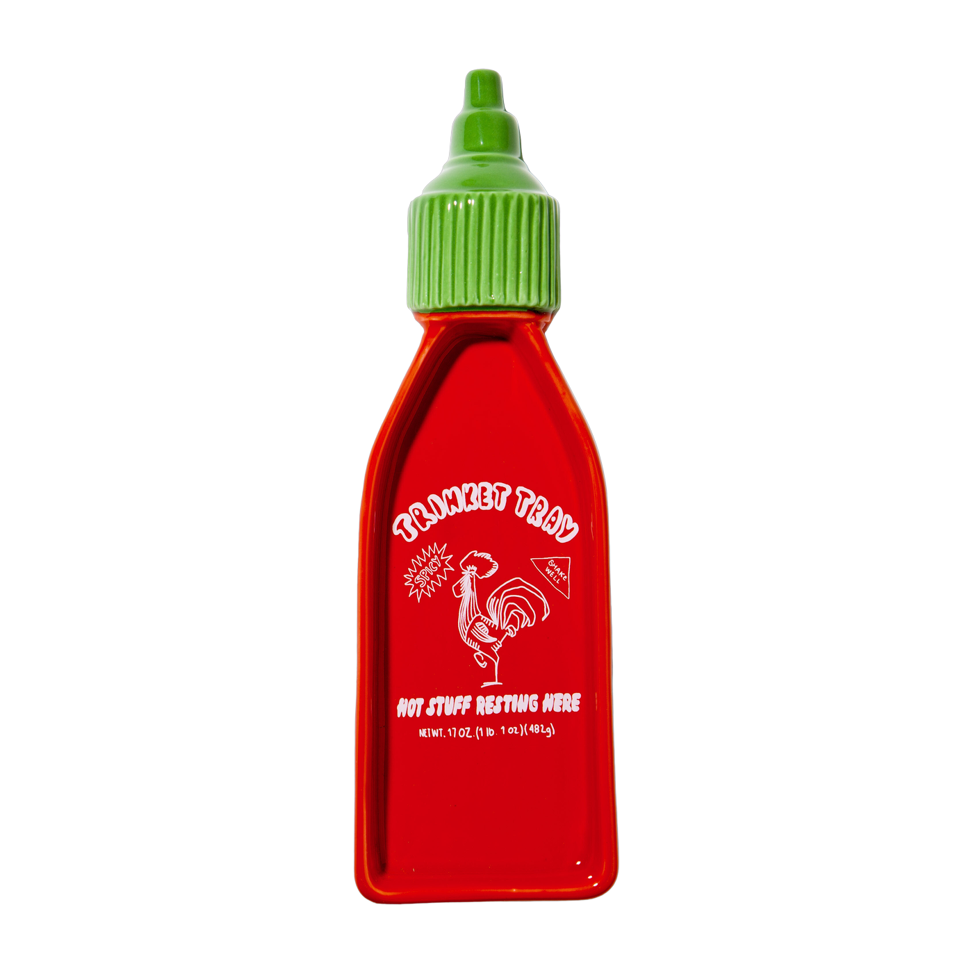 Keramiktablett Srirachaflasche rot 24, 5cm -. Doiy