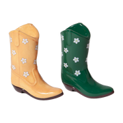 Salz- und Pfefferstreuer aus Keramik in Form von Cowboystiefeln 9cm -. Doiy