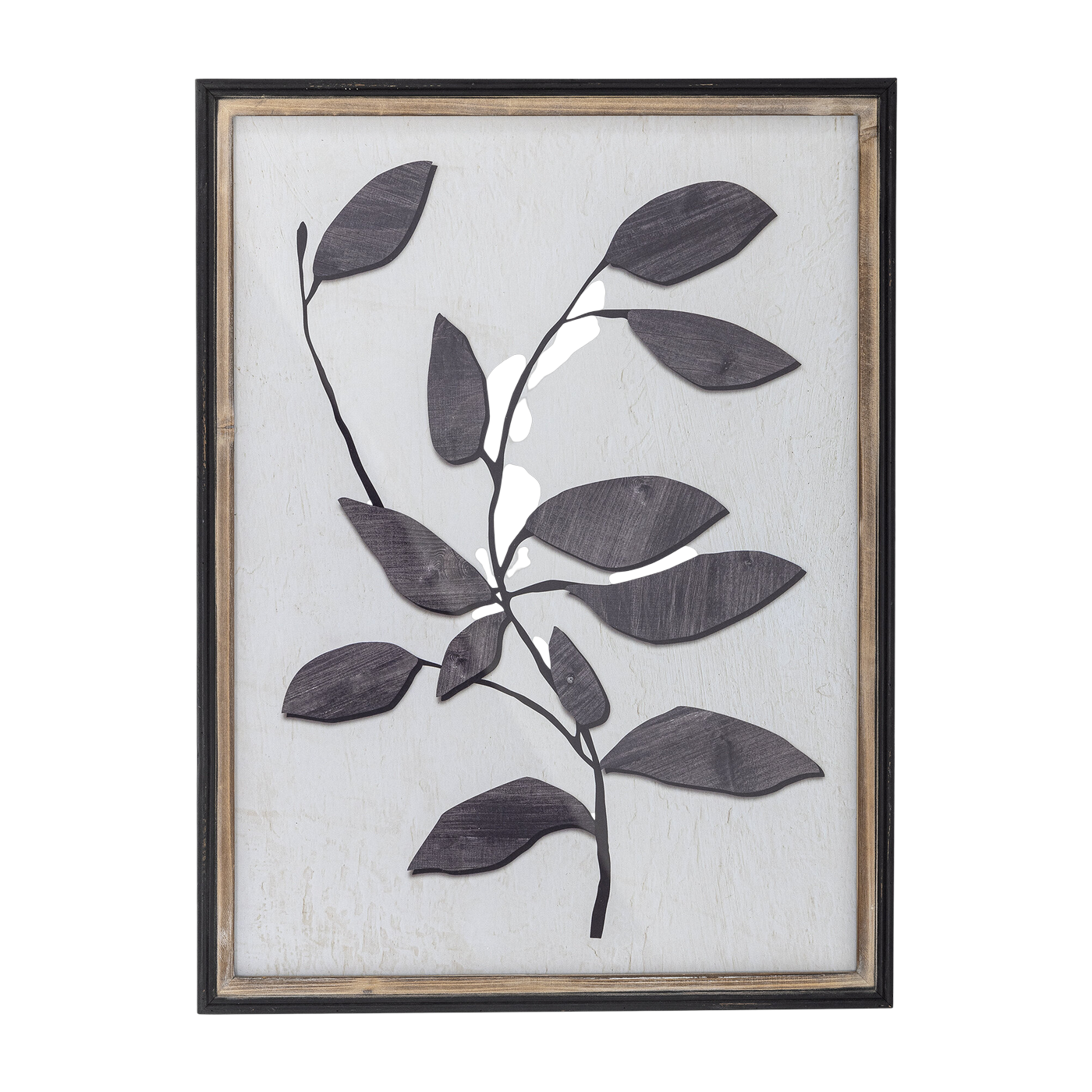 Illustration avec cadre en pin nature 45x60cm Lousa - Bloomingville