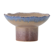 Cloe Candle Holder Blue Stoneware - Bloomingville