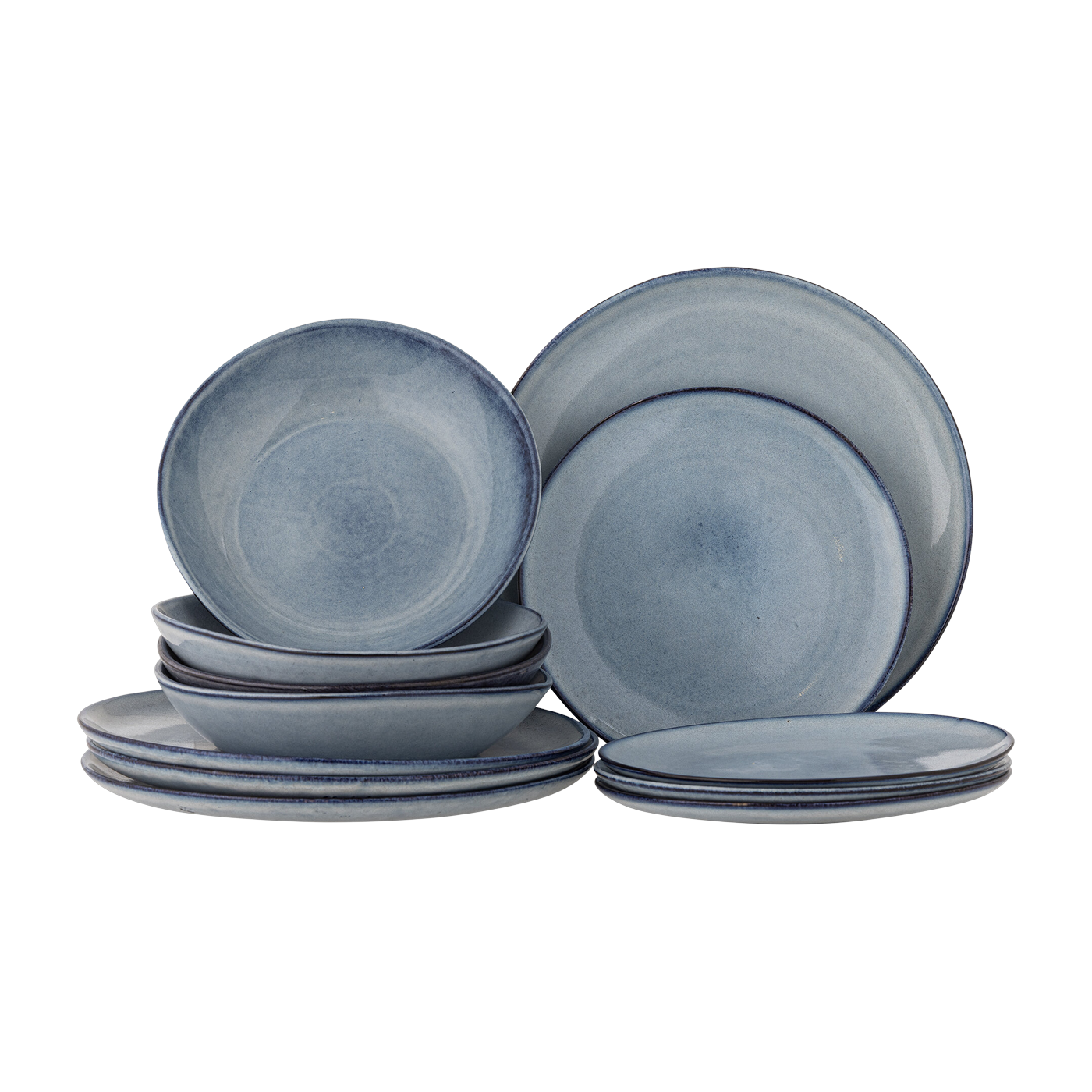 Sandrine Dinnerware Set Blue Stoneware - Bloomingville
