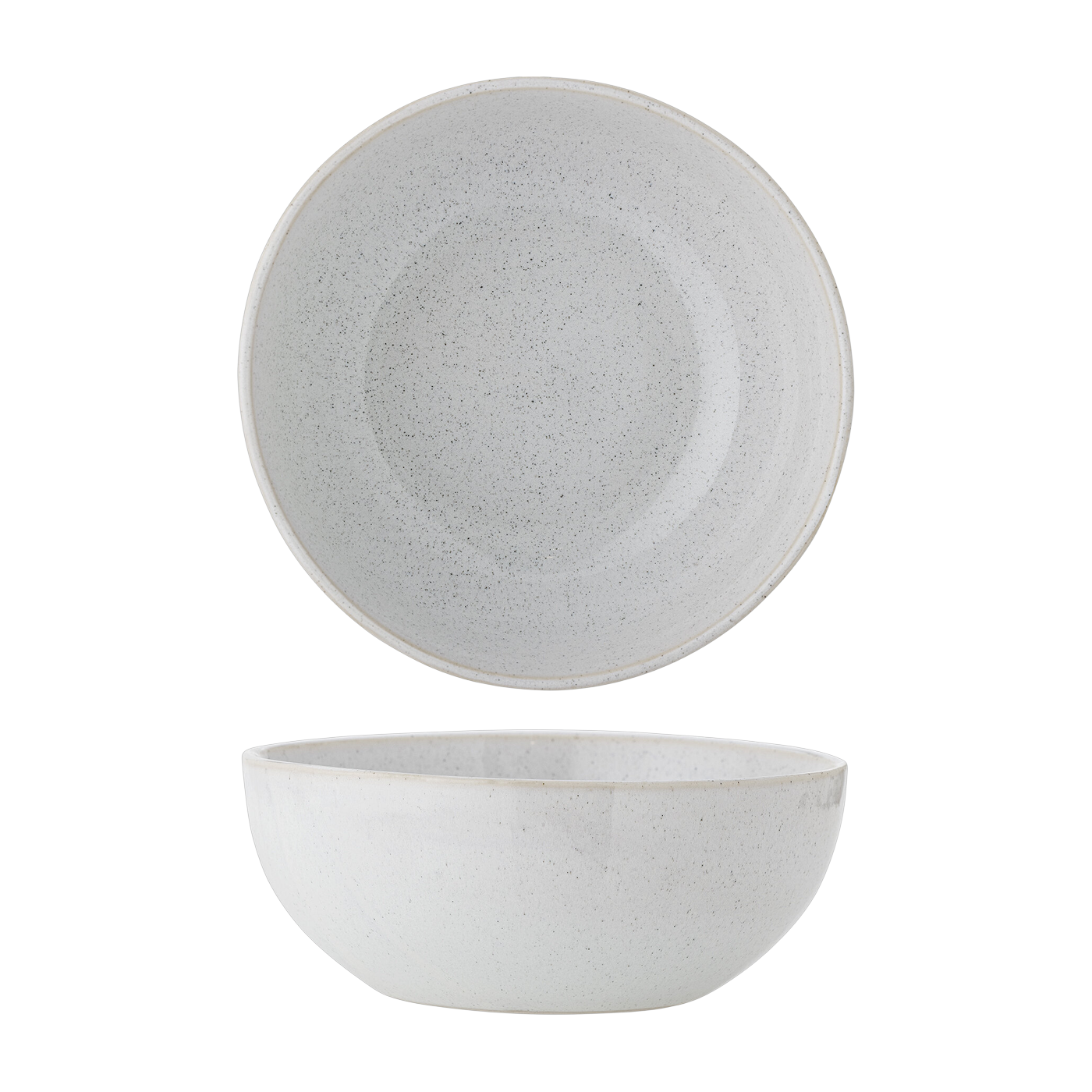 Addison Bowl White Stoneware - Bloomingville