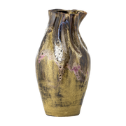 Benoit Vase Braun Steingut - Bloomingville
