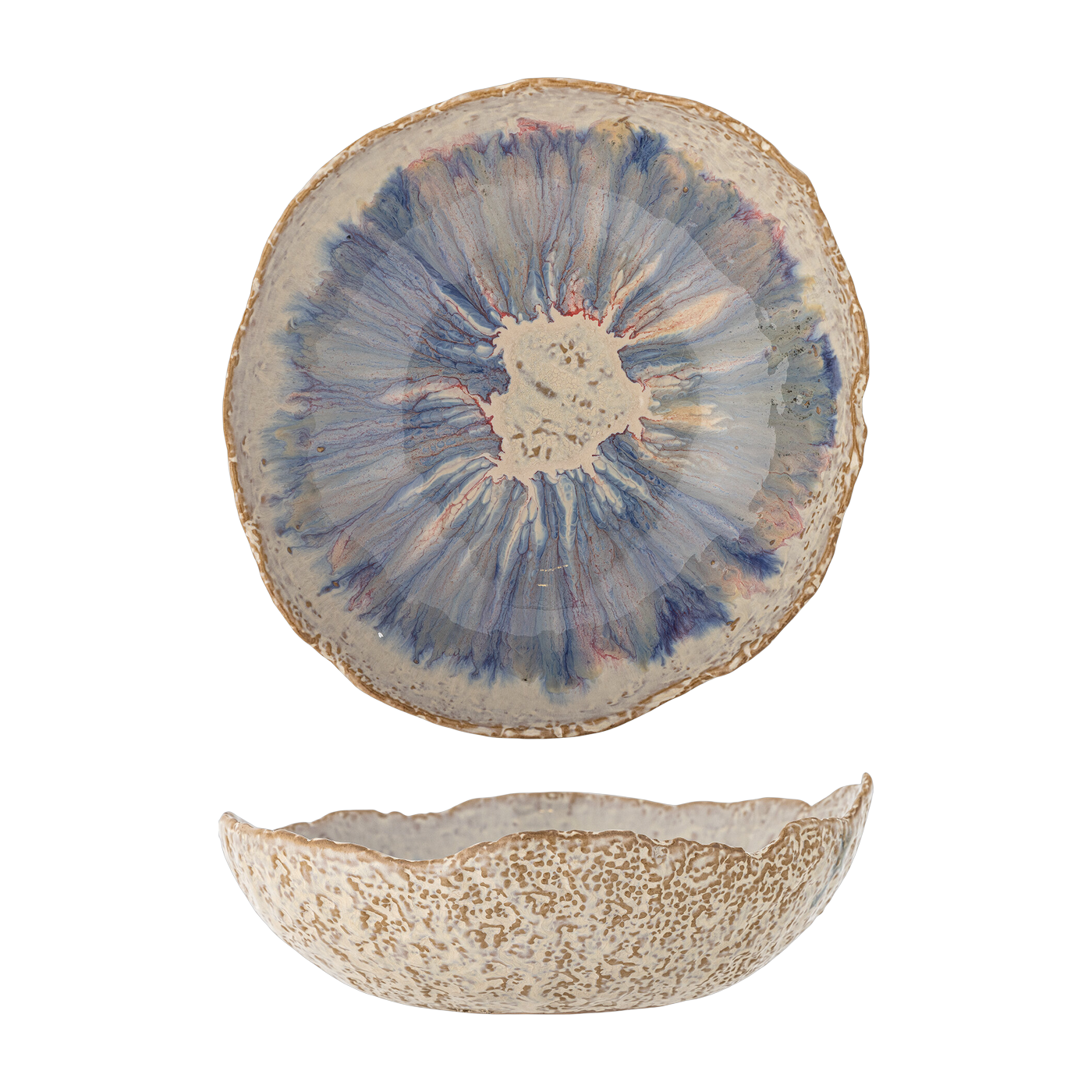 Amalia Bowl Blue Stoneware - Bloomingville
