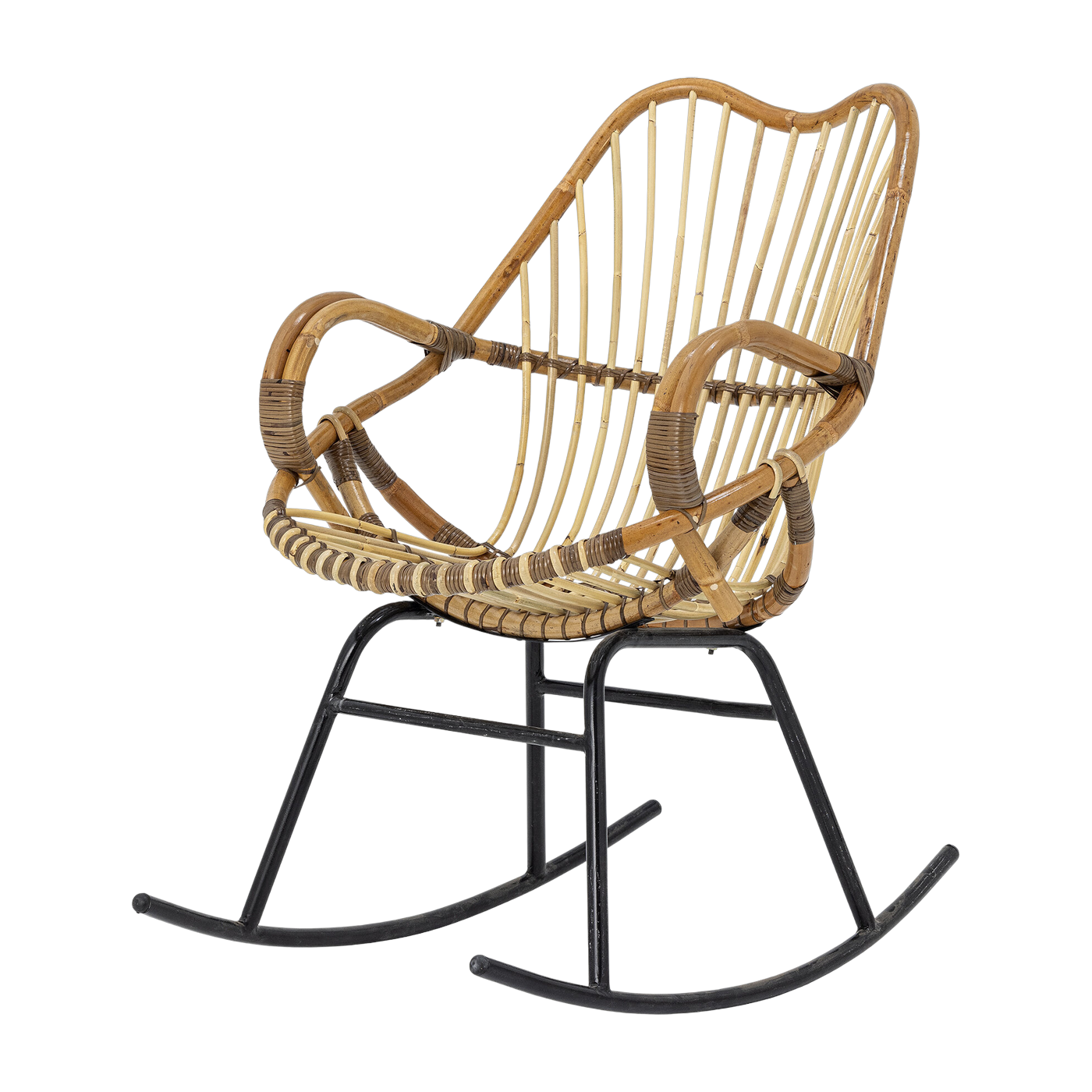 Nature Sedia a dondolo Reine - Rattan Bloomingville