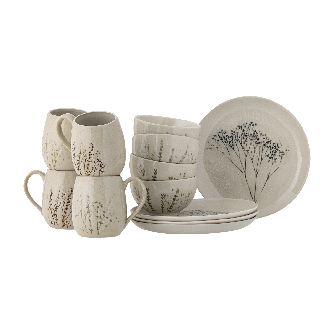 Bea Frühstück Set Natur Steingut - Bloomingville
