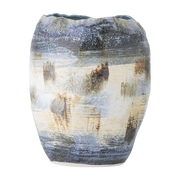 Nienna Vase Blue Stoneware - Bloomingville