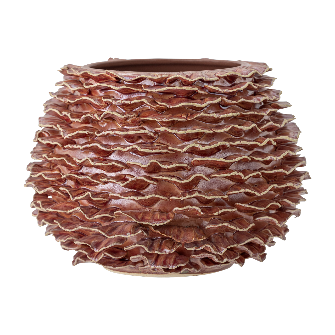 Morwen Vase Braun Steingut - Bloomingville