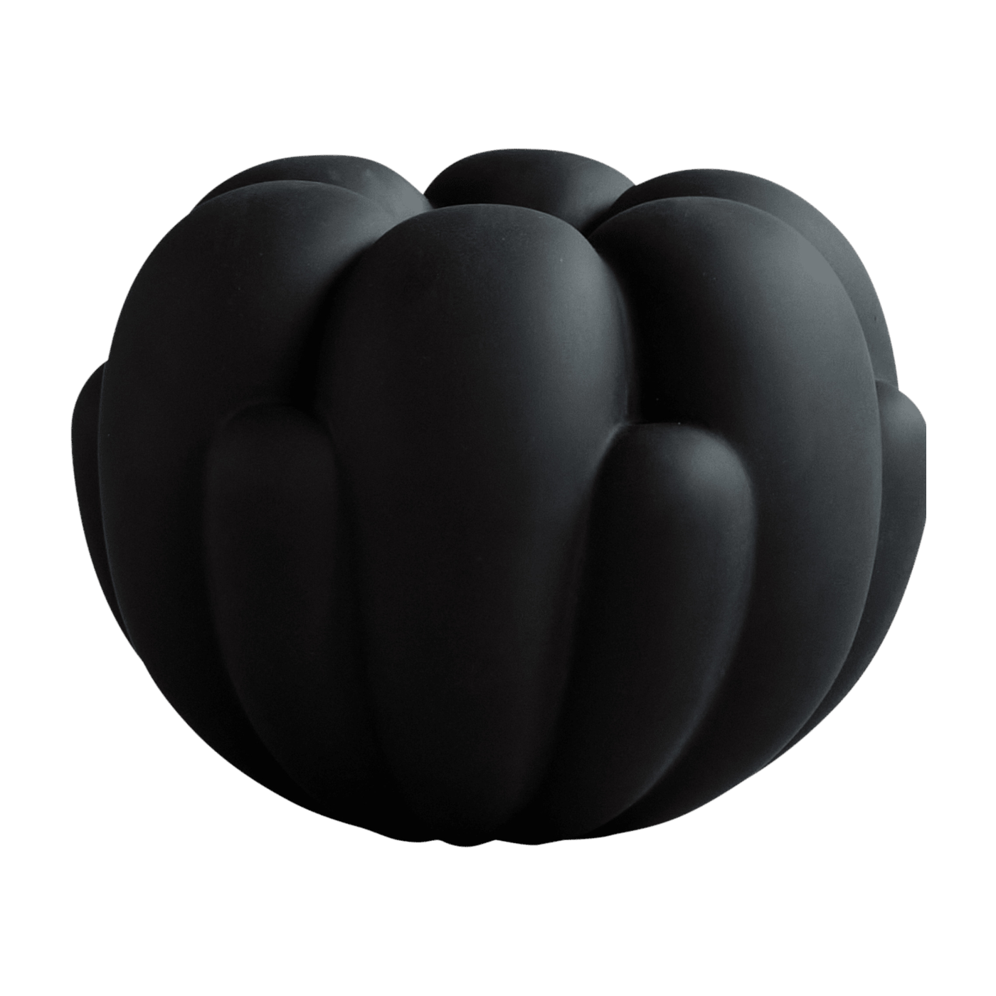 Petit vase en céramique noir 24x18cm Bloom - 101 Copenhagen