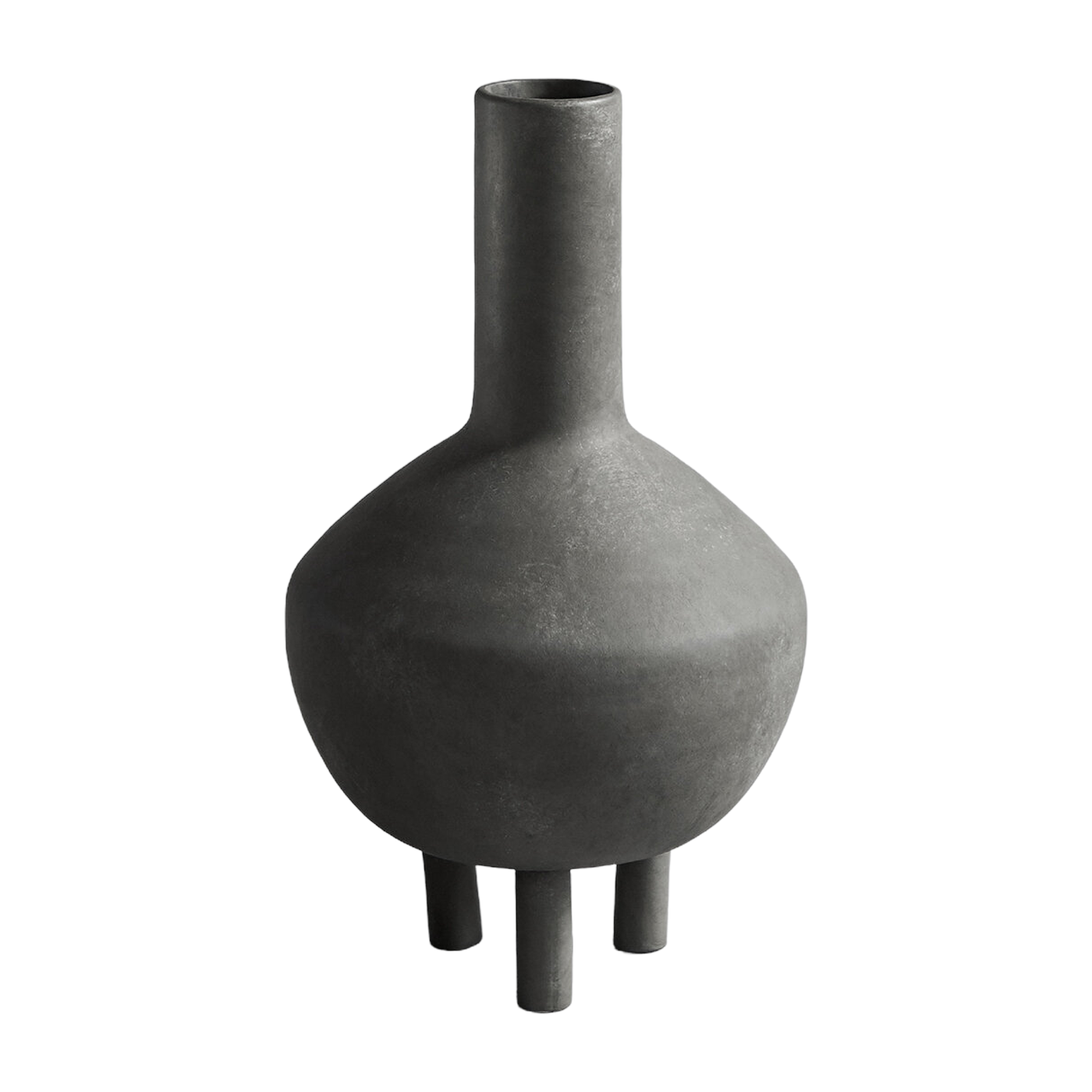 Vase canard en céramique gris foncé 21x21x35,5cm - 101 COPENHAGEN