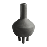 Vase dark grey ceramic duck 21x21x35. 5cm - 101 COPENHAGEN