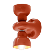 Aplique de cerámica naranja Pokè 13x25, 5cm Berimbau - Ferroluce