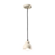 Hängeleuchte aus cremefarbener Keramik 11x14cm Berimbau -. Ferroluce