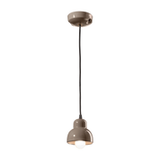Brown ceramic pendant moka 11x14cm Berimbau - Ferroluce