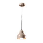 15x16cm Berimbau sand-gray ceramic pendant - Ferroluce