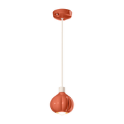 Pokè orange ceramic pendant 13x14cm Afoxé - Ferroluce