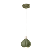 Ceramic Hanging lamp sage green 13x14cm Afoxé - Ferroluce