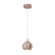 Sand grey ceramic pendant 13x14cm Afoxé - Ferroluce