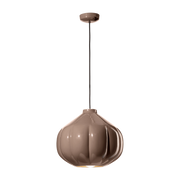 Brown ceramic pendant moka 34x30cm Afoxé - Ferroluce