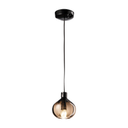 13x14cm Afoxé ceramic and bronze glass pendant - Ferroluce