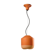 Peach orange ceramic pendant 24x25cm Bellota - Ferroluce