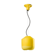 Lemon yellow ceramic pendant 24x25cm Bellota - Ferroluce