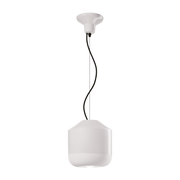 White ceramic pendant 24x25cm Bellota - Ferroluce