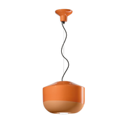 Suspension en céramique orange pêche 35x28cm Bellota - Ferroluce