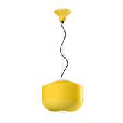 Suspension en céramique jaune citron 35x28cm Bellota - Ferroluce