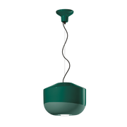 Bottle-green ceramic pendant 35x28cm Bellota - Ferroluce