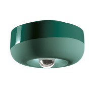 Deckenleuchte aus flaschengrüner Keramik 27, 5cm Bellota -. Ferroluce