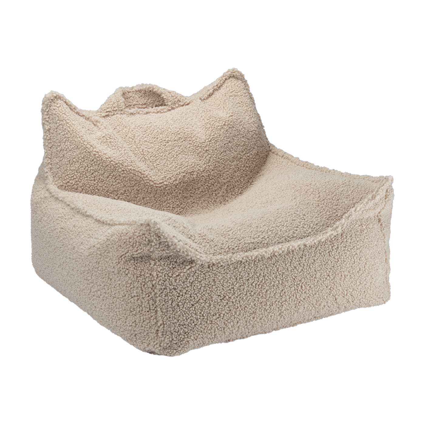 كرسي بين باج من الشيربا المجعد لون بسكويت 80x70 سم Beanbags - Wigiwama