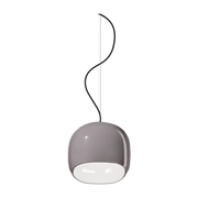 Grey ceramic pendant 29x30cm Ayrton - Ferroluce